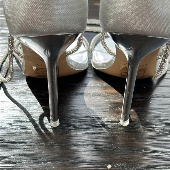 ALDO Silver Strappy Heels - Picture 13 of 15